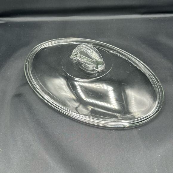PYREX LID (only) L-32-C For 74 Elegance OVAL Vintage Casserole Dish 11.5" x 7.75 - Picture 2 of 6